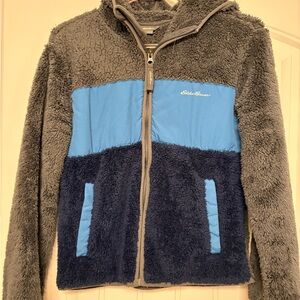 Eddie Bauer Kids' Blue and Navy Fleece Hoodie